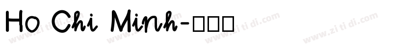 Ho Chi Minh字体转换